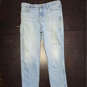 Madewell Roadtripper Stovepipe Jeans Light Wash Denim Size 32 High Rise Straight